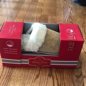 NWT Memory Foam Slippers Charter Club
